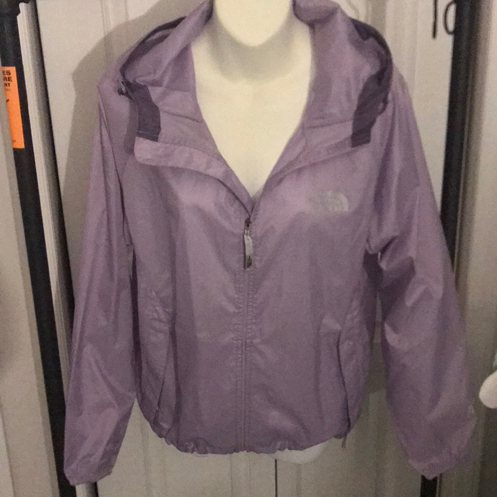 The North Face wind breaker purple size small